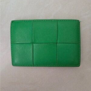 Bottega Veneta Parakeet Green Card Holder